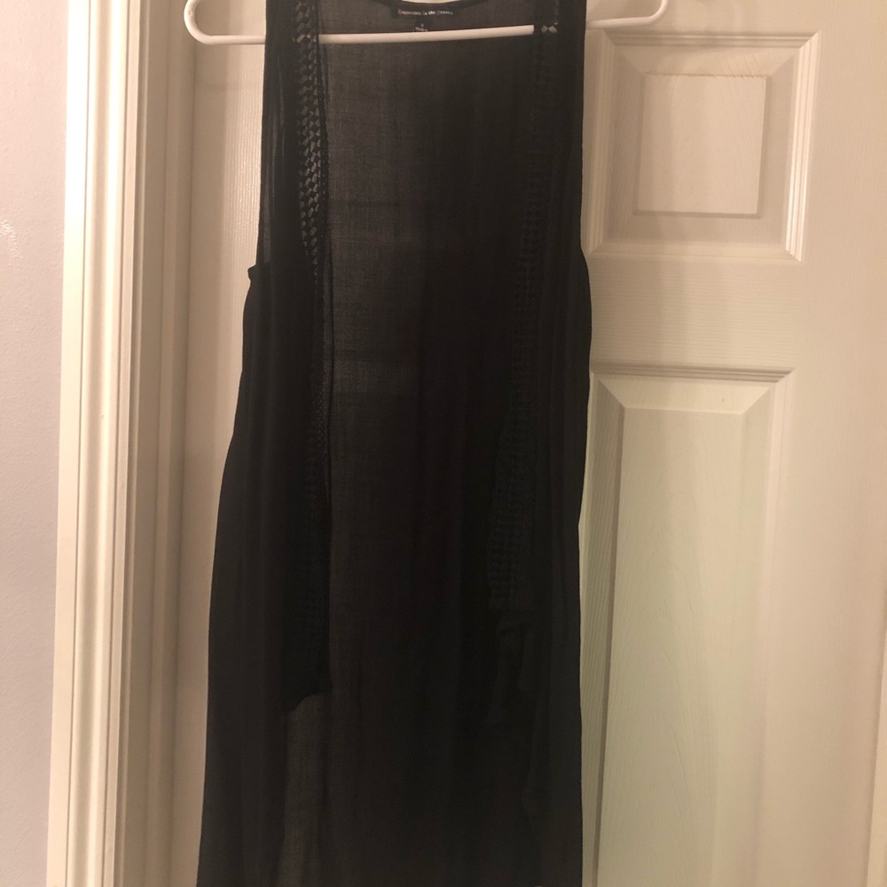 Black sheer Kimono